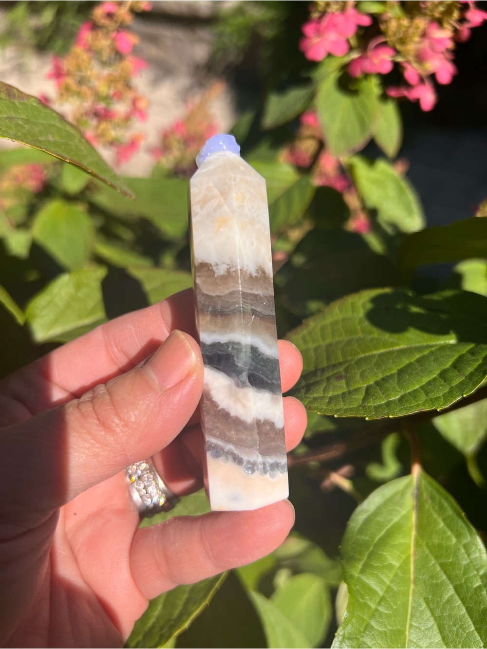 Fluorite (1) agate tower | crystal